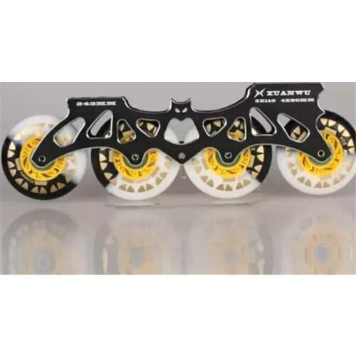 4X80mm 243mm Inline Skates Frame with 83A Durable PU Wheel Rodas ILQ-11 608 Skating Bearing 165mm 195mm Mounting Slalom FSK Base