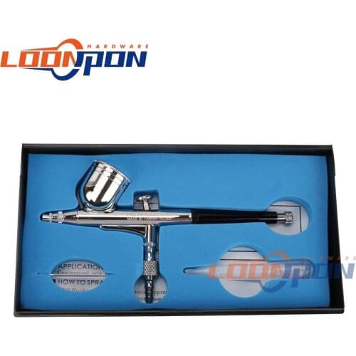Airbrush Dia Dual Action Airbrush Kit 0.3mm Nozzle Paint Spray Gun Set for Nail Art Body Paint Makeup
