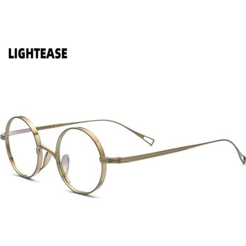 Retro Round Eyeglasses Women Computer Glasses Pure Titanium Prescription Glasses Frame For Myopia Optical Eyewear Clear Glasses