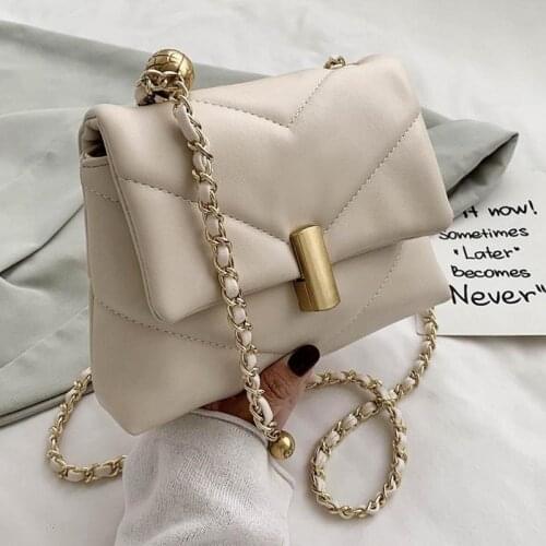 Luxury Designer Chains Crossbody Bags For Women Fashion Diamond Lattice Shoulder Bags 2020New Soft Women Messenger Bags Totes