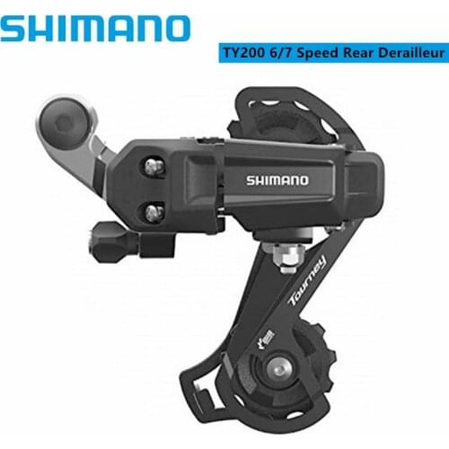 Shimano Tourney TY200 6 Speed 7 Speed Rear Derailleur 6/7 Speed MTB Mech Medium Cage For Folding Bike Mountain Bicycle