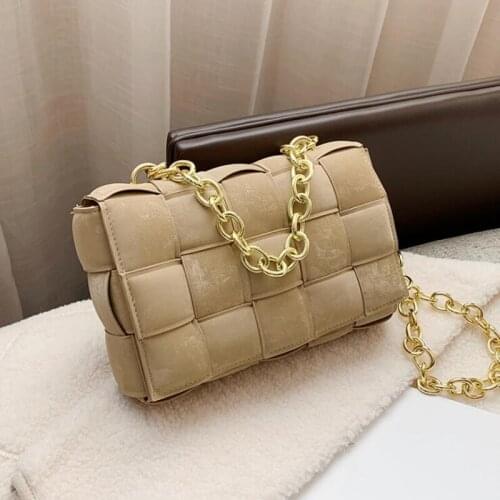 Nubuck Leather Weave Crossbody Bags for Women 2021 Pu Leather Womens Designer Handbag and Purse Female Shoulder Messenger Bag