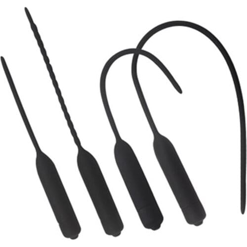 Adult Products 10 Speed Vibrating Egg Urethral Vibrator Sound Catheter Silicone Dilator Penis Plug Sex Toys For Men Masturbatio