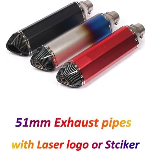 Universal Motorcycle Exhaust Pipe Escape Modified Scooter Muffler With DB Killer Silencer For Z250 Z800 Z900 MT03 ATV Dirt Bike