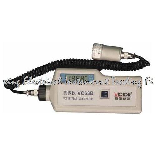 Fast arrival VICTOR VC63B 3 1/2 Vibrometer,Auto range pocket vibration meter