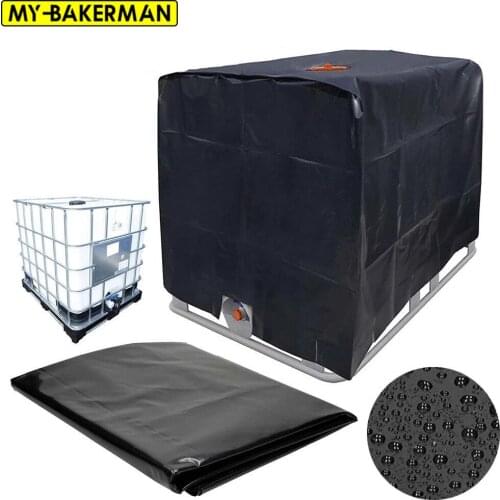 IBC Water Tank Protective Cover 1000 liters Tote outdoor waterproof dustproof cover sunscreen Garden Yard Rain Container