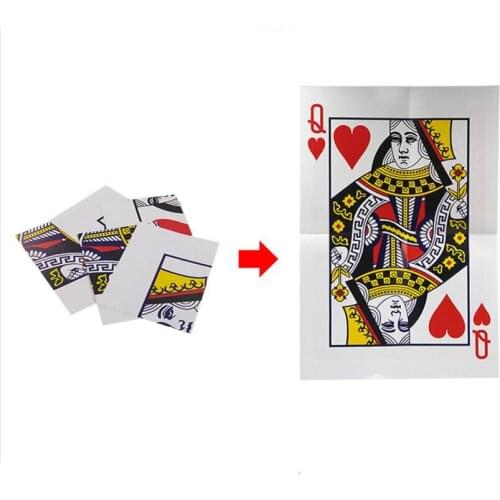 1pcs Queen Restored Close Up Card Magie Trick Props Magia stage street magic props card E3067