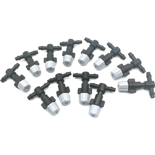 200 Pcs Fog Nozzles with 4 / 7mm Connector Automatic Spray Nipple Garden Watering Device Cooling System