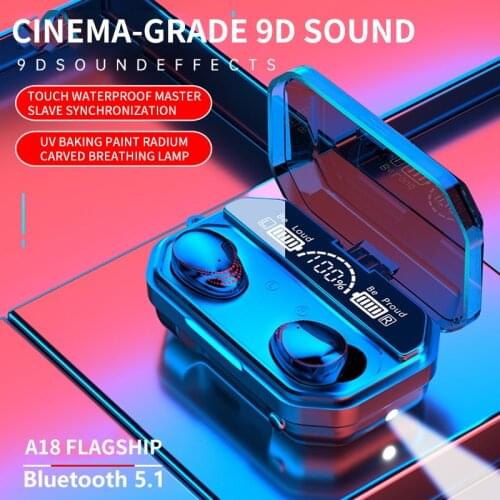 2021 A18 private mode TWS Bluetooth headset wireless dual-ear mini sport noise reduction earbud hot style 5.1