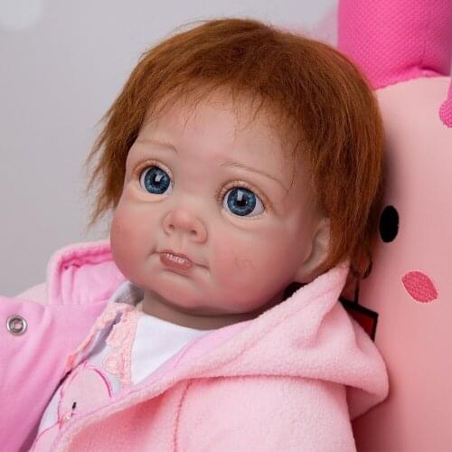 22 inch newborn baby doll silicone reborn babies doll alive children gift bebe reborn infant bonecas toys