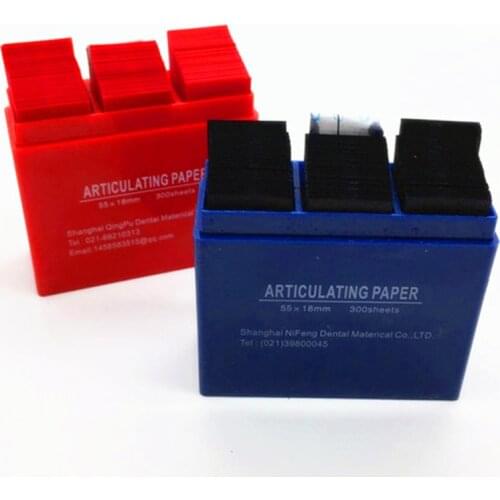 300 Sheets Dental Articulating Paper Blue Strips red articulating paper Dental Lab Products Teeth Care Whitening Accessories