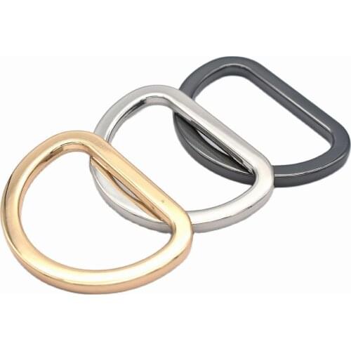 50mm Silver Heavy Duty D Ring Findings Metal Purse ring D Loop connector buckle D circles Belt strap Buckles for Handbag 2pcs
