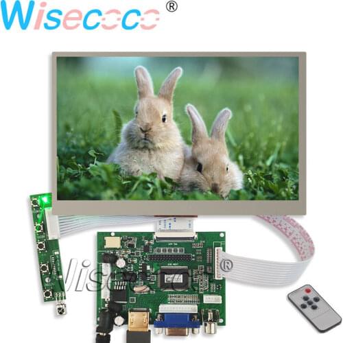 7 Inch 1024*600 Screen Display LCD TFT Monitor EJ070NA-01J with Remote Driver Control Board 2AV HDMI VGA for Raspberry Pi