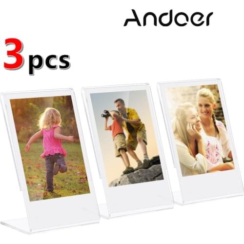Andoer Acrylic Photo Frame Transparent Stand Photo Frame for Fujifilm Instax Mini 8 8+ 70 7s 90 25 26 50s SP-1 SP-2 Photo Frame
