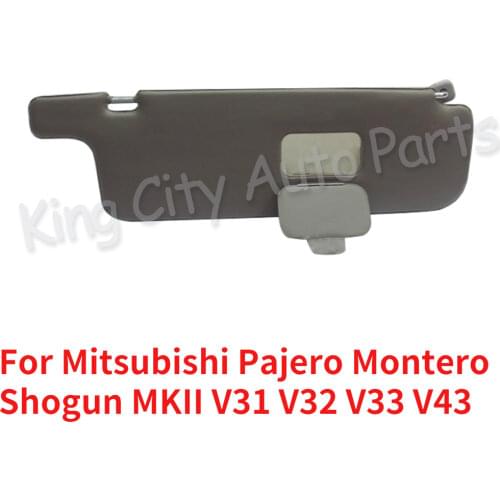 CAPQX For Mitsubishi Pajero Montero Shogun MKII V31 V32 V33 V43 Interior Sunvisor Sun Visor Sunshield With Mirror
