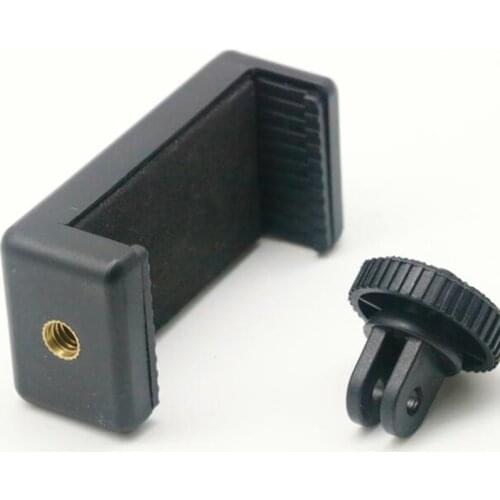 Black Phone Clip Bracket Holder Mount Tripod Monopod Stand For IPhone Smartphone 2021 High Quality Selfie Holder Universal