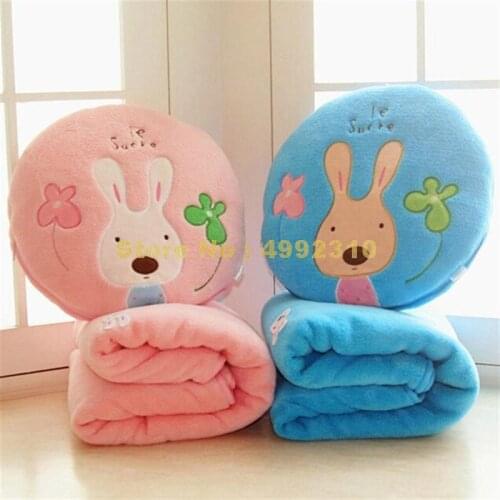 Flower Le Sucre Sugar Rabbit Pillow Cushion Blanket Carpet Doll Multifunctional Plush Stuffed Toy