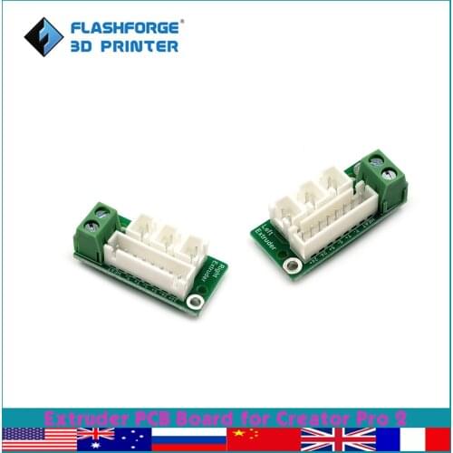 Flashforge 3d Printer Parts Dual Extruder PCB Boards for Creator Pro 2 Left Right Extruder Accessories
