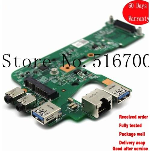 For DELL INSPIRON 15R N5110 USB ETHERNET AUDIO I/O BOARD 2F34T 7WKTD 48.4IE14.01