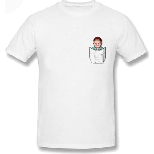 Hasbulla Pocket Short Raglan Sleeve Tshirt Print Mens Streetwear Tee Shirt Clothing Casual Summer 100% Cotton Top Oversized 3XL