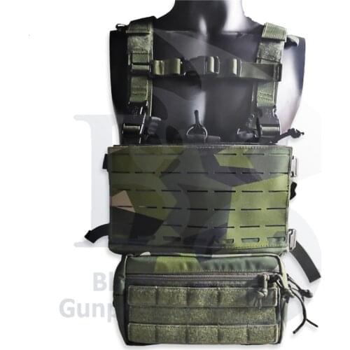 Outdoor tactics M90 geometric camouflage simple hunting tactics chest hanging back bag suit