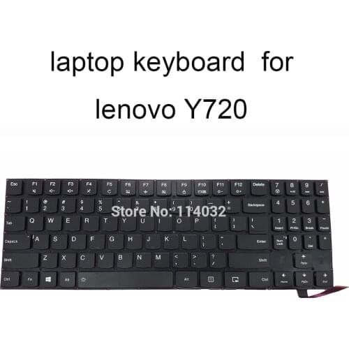 Laptop backlit keyboard for lenovo Y720 Y720-15IKB Type 81CQ English black no frame keyboards PK1312M6C00 PC5YRGB 9Z.NDKBN.C21