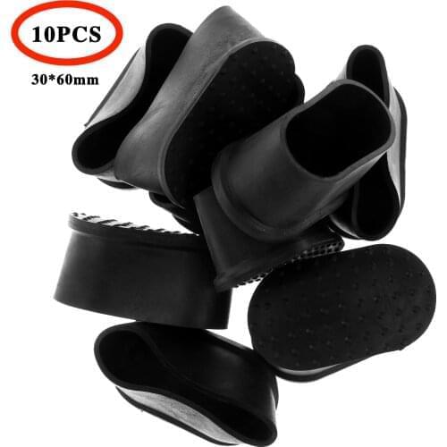 10Pcs Table Chair Rubber Leg Tips Caps Furniture Foot Caps Covers Anti-Slid Rubber Floor Protectors for Home Garden Patio Office