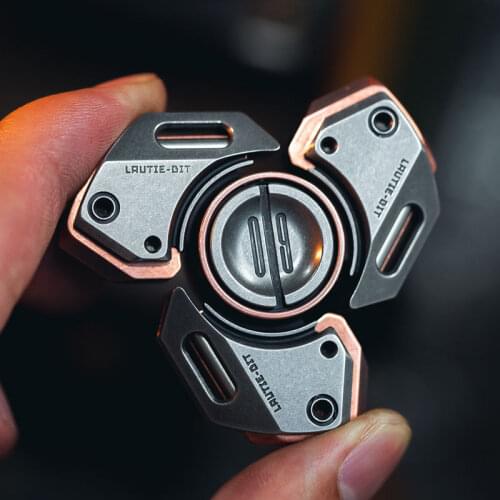 LAUTIE BIT 09 fingertip gyro titanium alloy zirconium stainless steel adult decompression creative toys gift Fidget pop it