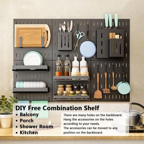 Black Stainless Steel Wall Mounted Storage Rack Non-punching Dish Drainer Plate Drying Kitchen Shelf Cutlery Holder Oragnizer