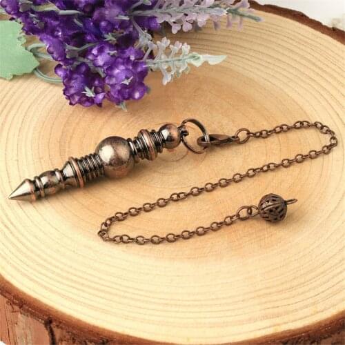 New Style Hot Selling 6pcs/Lot Zinc Alloy Plated Color Pendulum FM Independent Thread Tapered Pendant