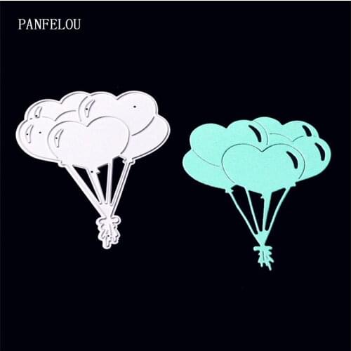 PANFELOU New year Love the balloon Scrapbooking DIY album cards paper die metal craft stencils punch cuts dies cutting