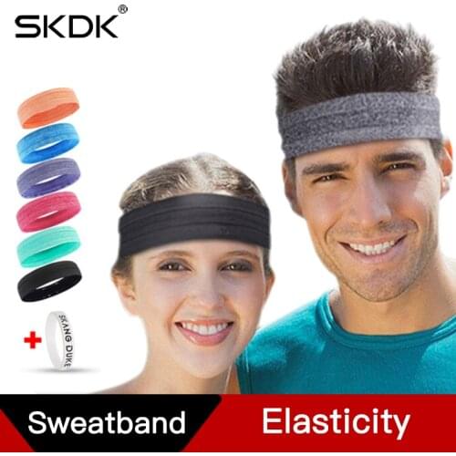 SKDK Sweatband Elastic Yoga Running Fitness Sweat band Headband Hair Bands Head Prevent Sweat Band Sports Equipment Sweat Band