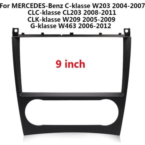 2 Din Car Radio Head Unit Fascias For BENZ C-klasse W203 CLC-klasse CL203 CLK-klasse W209 G-klasse W463 Frame Dash Kit Trim