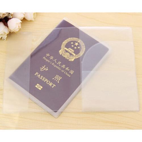 1Pcs Transparent Passport Holder Silicone Waterproof Dirt ID Card Holders Business Card Credit Card Bank Card Holders 9x 13.1cm