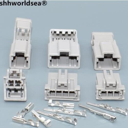 Shhworldsea 2 Pin 2.2mm male female car auto connector for Nissan Honda trunk lock plug 6098-0240 6098-0239