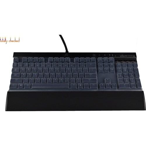 Silicone Keyboard Cover Skin Protector for Corsair K70 RAPIDFIRE RGB RAPIDFIRE K70 LUX/LUX RGB Mechanical Gaming Keyboard
