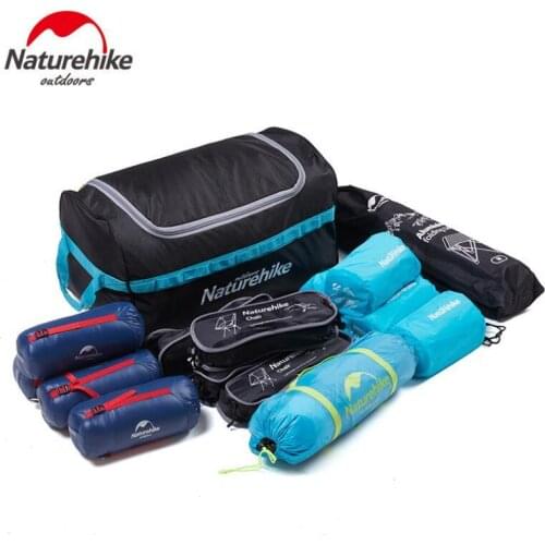 Naturehike Foldable Wheeled Travel Luggage Suitcase Storage Bag Tourism Waterproof Foldable Rolling Luggage Bags