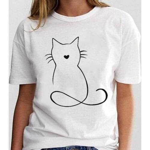 SLACTION Women's T-shirts With Print