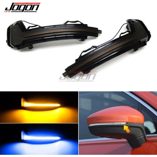 For Volkswagen For VW Tiguan MK2 II R 5N 2017-2019 LED Dynamic Turn Signal Blinker Sequential Side Mirror Indicator Light Lamp