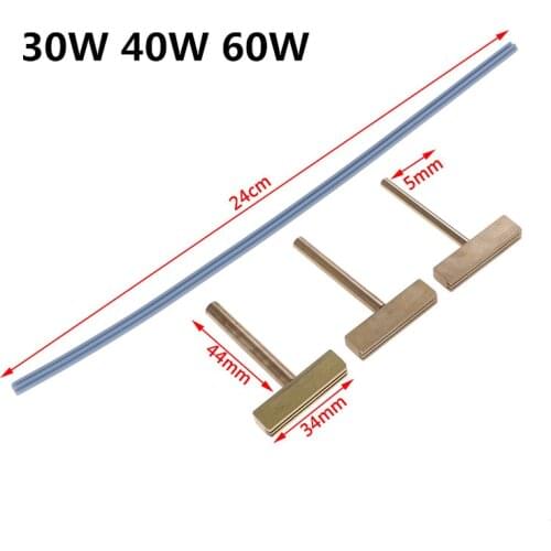30/40/60W Soldering Iron T Tip T-head,Copper T-Tips + Rubber Cable Hot Press For LCD Screen Pixel Flex Cable Repair