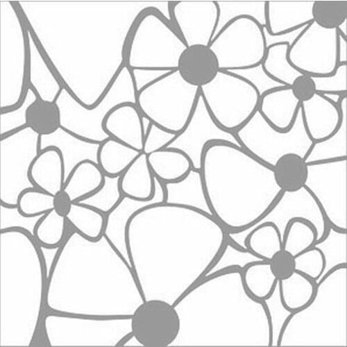 Daisy Stained Glass Stencil Design, Painting Template 30x30 Cm, Walls, Tiles, furniture For Easy and Practical Pattern Application