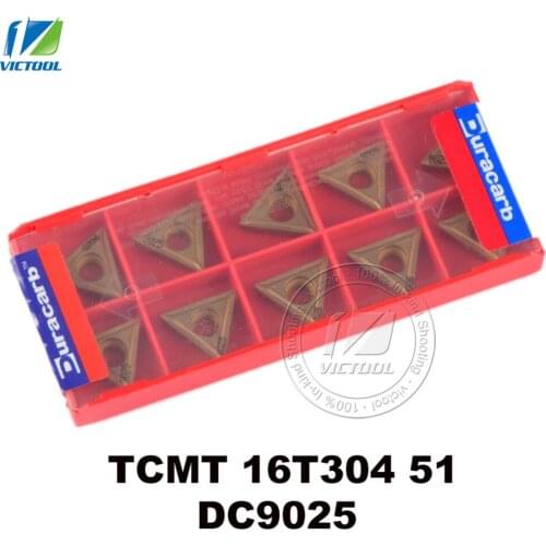 Duracarb TCMT16T304 -51 DC9025 for finishing P15 ~ P35 steel tungsten carbide turning insert CNC tool TCMT 16T304