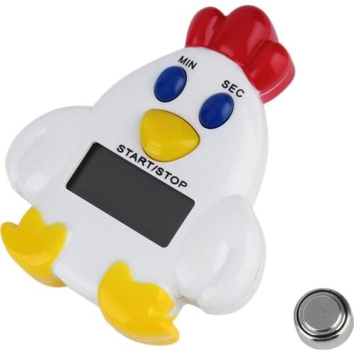 1pcs Mini Family Reminder Cartoon Chicken Kitchen Timer 99 Minute 59 Seconds Cooking Mechanical Timer Alarm Bell Drop Shipping