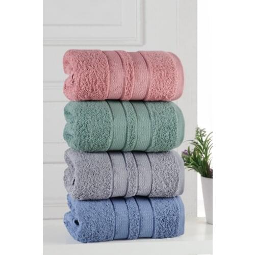4pcs %100 Cotton Extra Soft Towel Set Turkish Made Microfiber Bath Hand Face Bathroom Accessories Gym Hair Drying Luxury
