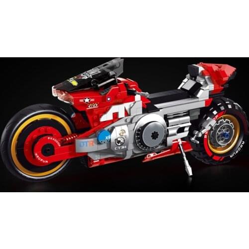 668pcs City Motorcycle Building Blocks Motorbike Bricks Set Creator Expert Models Kids DIY Toys Children Gifts