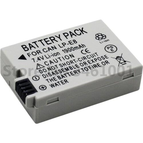 LP-E8 LPE8 LP E8 Camera Battery Bateria For Canon EOS 550D 600D 650D 700D Rebel X4 X5 X6i X7