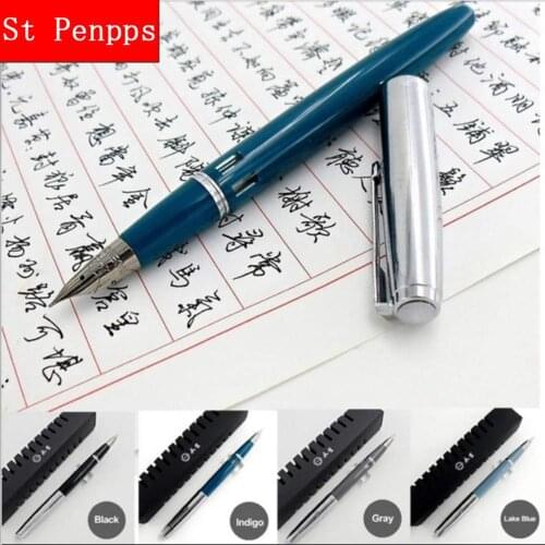 Wing Sung 601A Vacumatic Fountain Pen Piston Type Ink Pen Silver Cap Business Stationery Office School Supplies Writing Gift