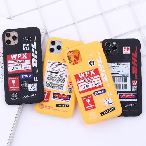 DHL Express Phone Cover For iPhone 11 12Pro Max X XS XR Max 7 8 7Plus 8Plus 6S SE Soft Silicone Candy Case Fundas