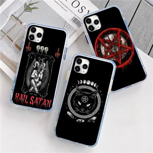 Pentagram 666 Demonic Satanic Phone Case For iphone 12 5 5s 5c se 6 6s 7 8 plus x xs xr 11 pro max mini