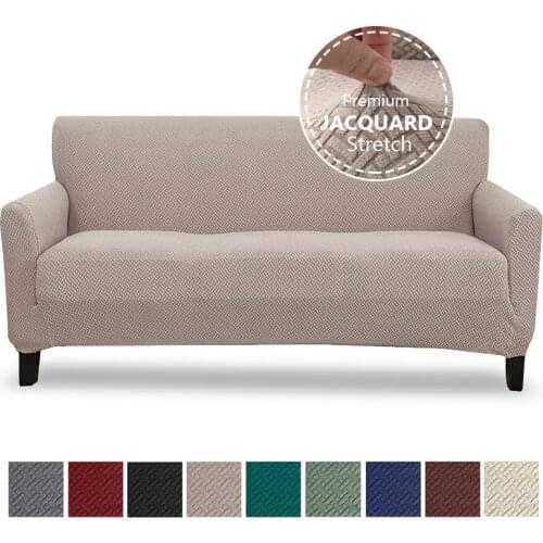 3 Types Elastic Sofa Cover for Living Room Jacquard Thick Sofa Slipcover Sectional Couch Cover Stretch Furniture Protector